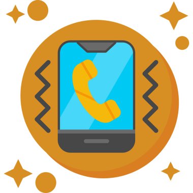 Telefon simgesi vektör illüstrasyonu