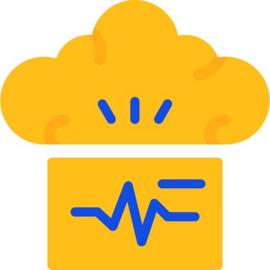 ana hat biçiminde bulut veri simgesi