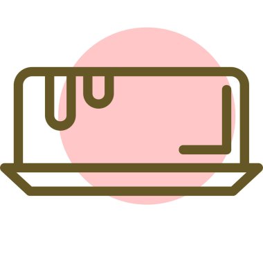 Bir dizüstü bilgisayar simgesinin vektör illüstrasyonu