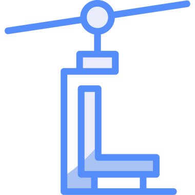 uydu simgesi, ana hatlı vektör çizimi tasarımı