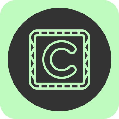 Modern b 'nin vektör gösterimi c' nin ikonundan yoksun