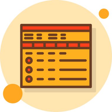 Veri analiz simgesi, vektör illüstrasyonu