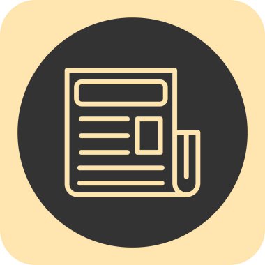 belge simgesi, vektör illüstrasyon tasarımı