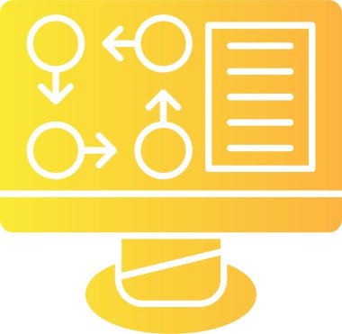 Modern bir simgenin vektör illüstrasyonu