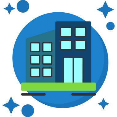 şehir inşa vektör illüstrasyonu