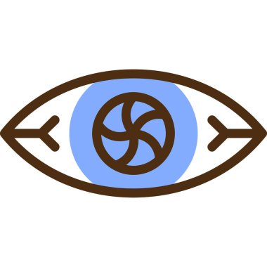 Göz simgesi vektör illüstrasyonu