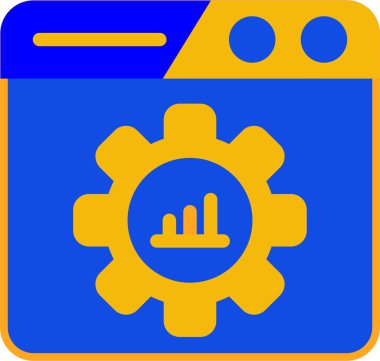 Dişliler. Web simgesi basit tasarım
