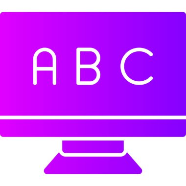 Bilgisayar. Web simgesi basit illüstrasyon