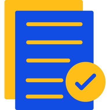 Kontrol listesi. Web simgesi basit illüstrasyon