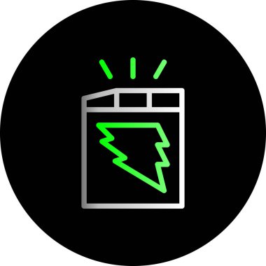 Web arayüzü simgesi, vektör illüstrasyonu