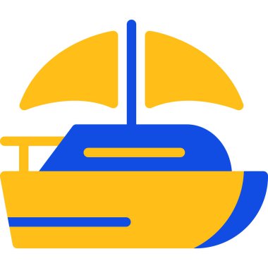 tekne web simgesi basit illüstrasyon