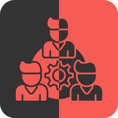 iş adamları düz stil simgesi