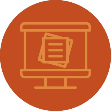 Bilgisayar. Web simgesi basit illüstrasyon