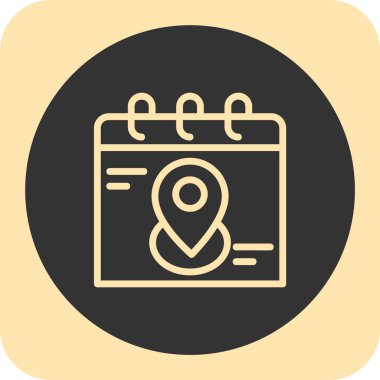 Takvim simgesi, vektör illüstrasyon tasarımı