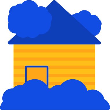 Bulut. Web simgesi basit illüstrasyon