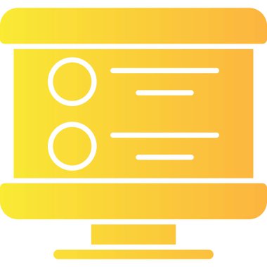 Belge. Web simgesi basit illüstrasyon