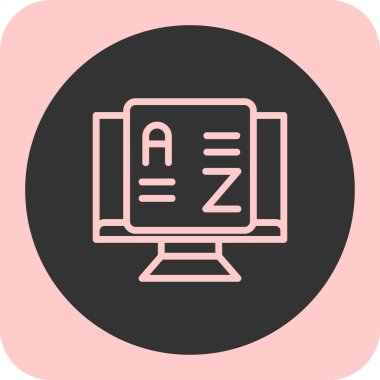 Bir dosya biçiminin vektör illüstrasyonu