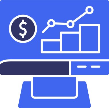 Dolar işareti. Basit resimleme