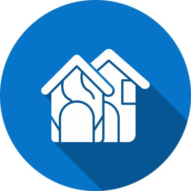 Ev simgesi soyut bir grupta izole edildi