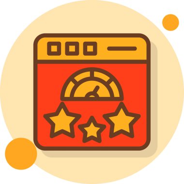 derecelendirme vektör simgesi modern basit tasarım çizimi