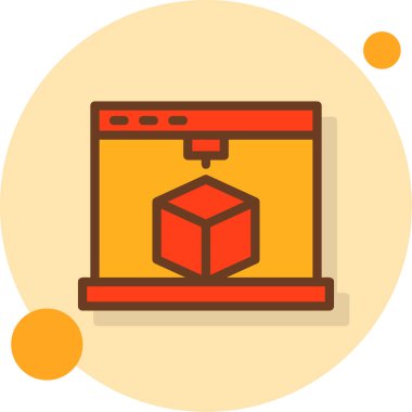 Kutu. Web simgesi basit illüstrasyon