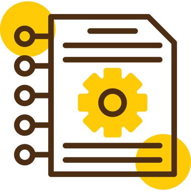 Belge. Web simgesi basit illüstrasyon