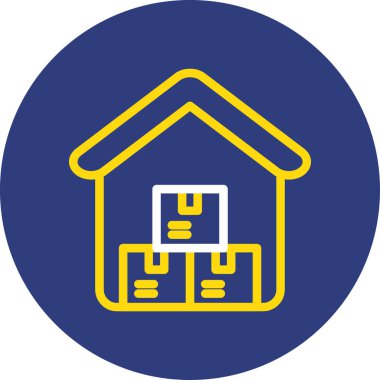 Ev simgesinin vektör illüstrasyonu