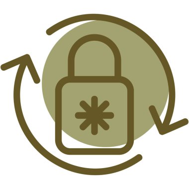 ikon vektör illüstrasyonunu kilitle