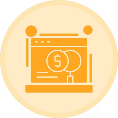 para düz simgesi, vektör illüstrasyonu