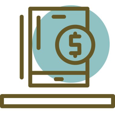 para ve finans vektör simgesi