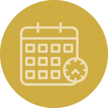 Takvim simgesi vektör illüstrasyonu