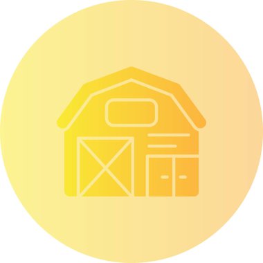 Bir çiftlik simgesinin vektör illüstrasyonu