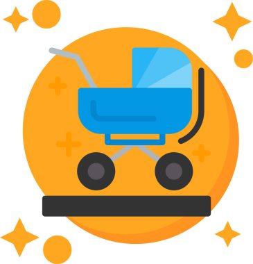 Alışveriş arabası vektör simgesi