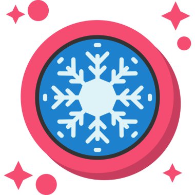 kış kar tanesi kutsal kişilerin resmi, vektör çizim