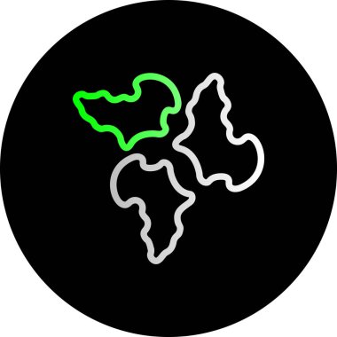 Vektör konumu simge illüstrasyonu