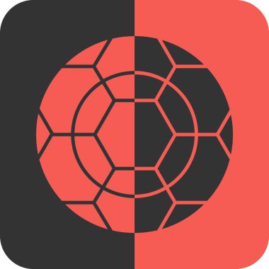 futbol topu ikonu vektör çizim şablonu