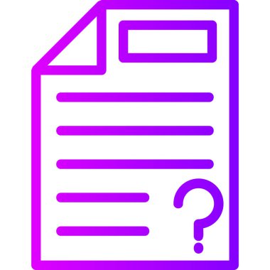 Belge. Web simgesi basit illüstrasyon