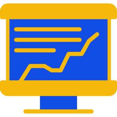 Analiz. Web simgesi basit illüstrasyon