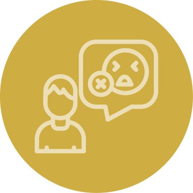 Sohbet simgesinin vektör illüstrasyonu