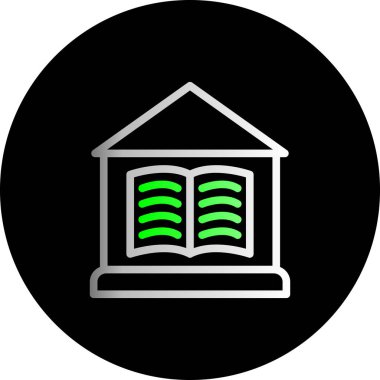 Bir kitap simgesinin vektör illüstrasyonu