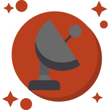 uydu anten simgesi, vektör illüstrasyonu