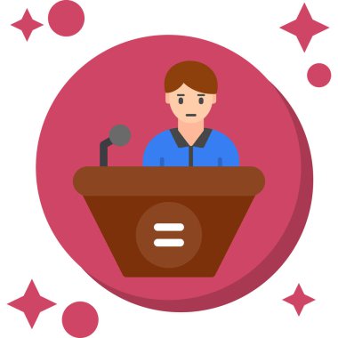 Düz bir simgenin vektör illüstrasyonu