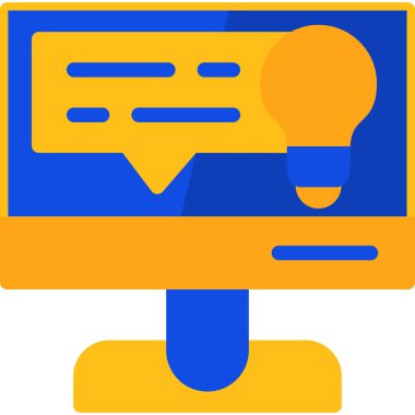 Bilgisayar. Web simgesi basit illüstrasyon