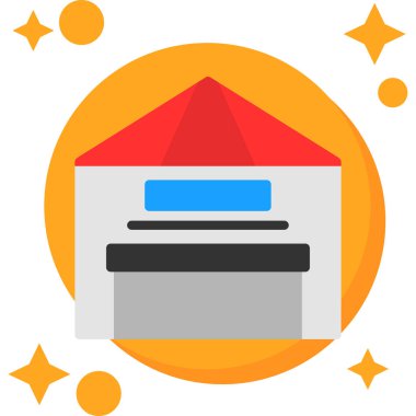 Alışveriş ekommerce çevrimiçi simgesi düz stil