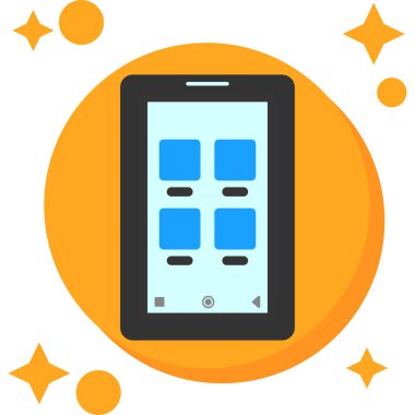 Cep telefonu. Basit resimleme