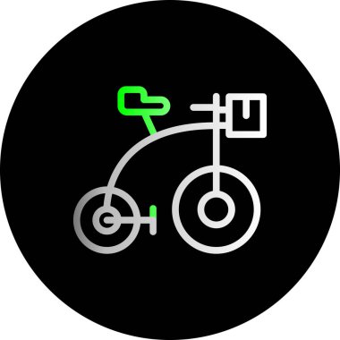 Vektör scooter ico, vektör illüstrasyonu, düzenlenebilir simge