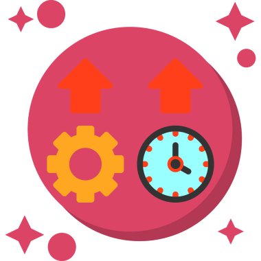 Zaman yönetiminin vektör illüstrasyonu