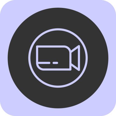 video simgesi, vektör illüstrasyonu