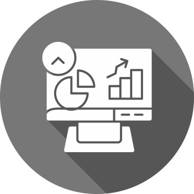 İş ve finans simgesinin vektör illüstrasyonu