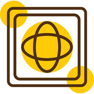 Çikolatalı tatlı. Web simgesi basit illüstrasyon